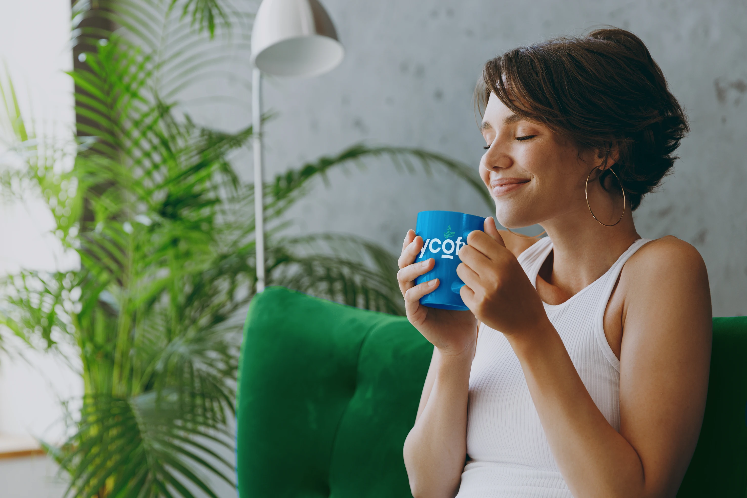 A smooth, low-acid cup of ycofy coffee.